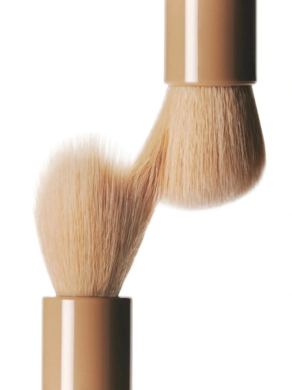 RHODE Double-Ended Makeup Brush in Beige Tan